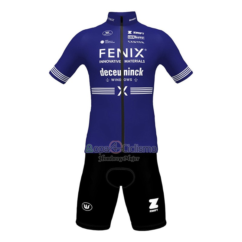 Deceuninck Quick Step Ropa Ciclismo Culotte Corto 2023 Mangas Cortas Violeta
